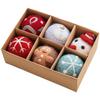 Christmas Wool Felt Ornaments Set With Snowflake And Tree Designs For Holiday Home Décor, Compact Hanging Decorations