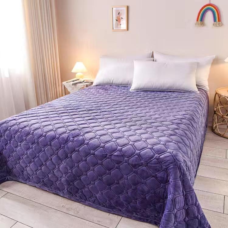 Manta de Lana de Coral Sábana Acolchada Antideslizante Manta de Franela de Doble Capa Manta cálida y Gruesa Manta de Ocio Manta de Aire Acondicionado