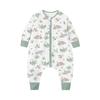 Cotton Baby Sleepsuit With Leg Separation Toddlers Lightweight Fall Pajamas Neutral Design