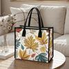 Autumn Leaves Pattern Tote Bag Casual Daily Handbag Portable Fashion Outdoor Shoulder Bag For Women