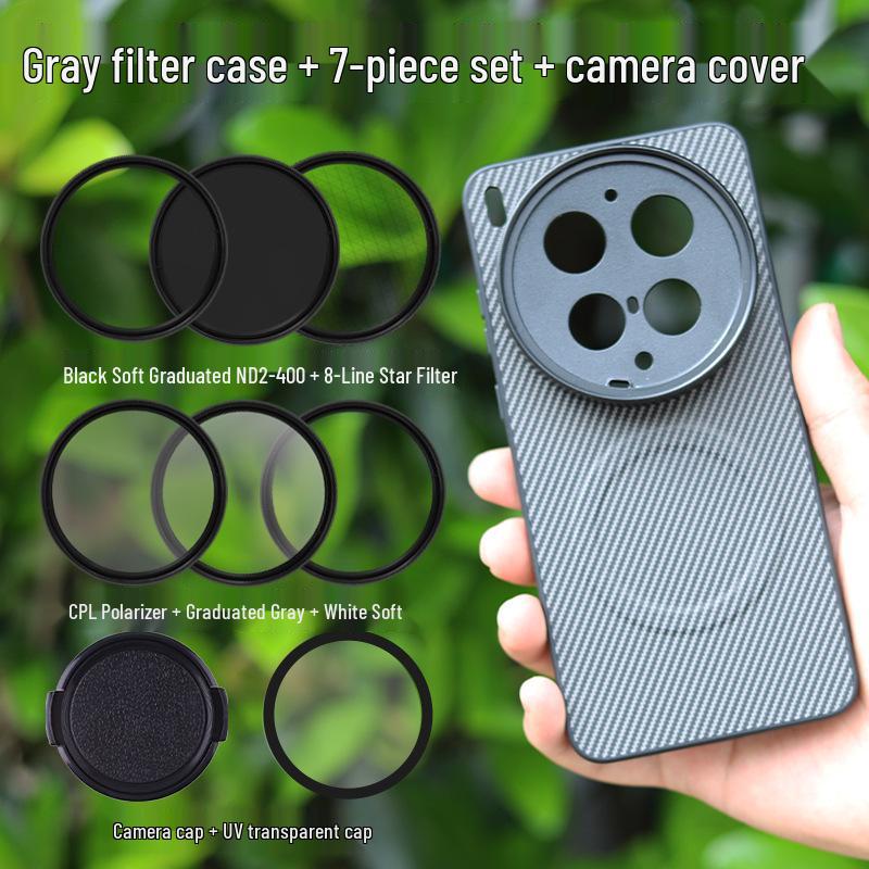 Compatible with Vivo X300 Ultra: Magnetic Phone Photography Kit with CPL Polarizing Filter 67mm and Threaded Lens Ring