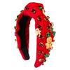 Christmas Personalized Gingerbread Man Snowflake Headband