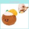 New Korean Style Pet Toy Coconut Ball With Sound Plush Material 31g Weight