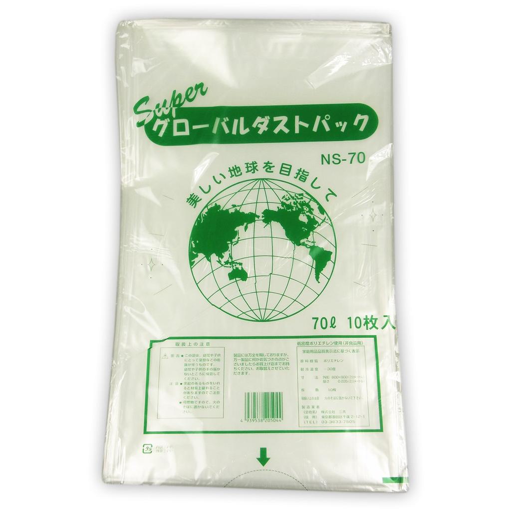 SANKYO Super Global Dust Pack Extra Large 30 Books Case Sold X 800 Width X 900 Length NS-70 (garbage Bag) 0.035mm