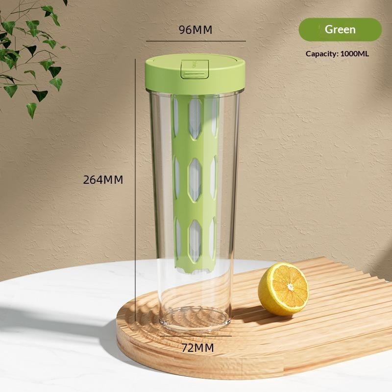 1L Manual Cold Brew Coffee Maker With Handle High-Capacity Water Bottle Summer Portable Juices Tea Fruit Coffeeware Pot