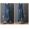 Denim Long Loose Long Slimming All with Office Winter [JINJUDUO] Women's Dress, Sleeve, 100% Cotton, Fit, Length, Figure-Flattering, Effect, Seasons,