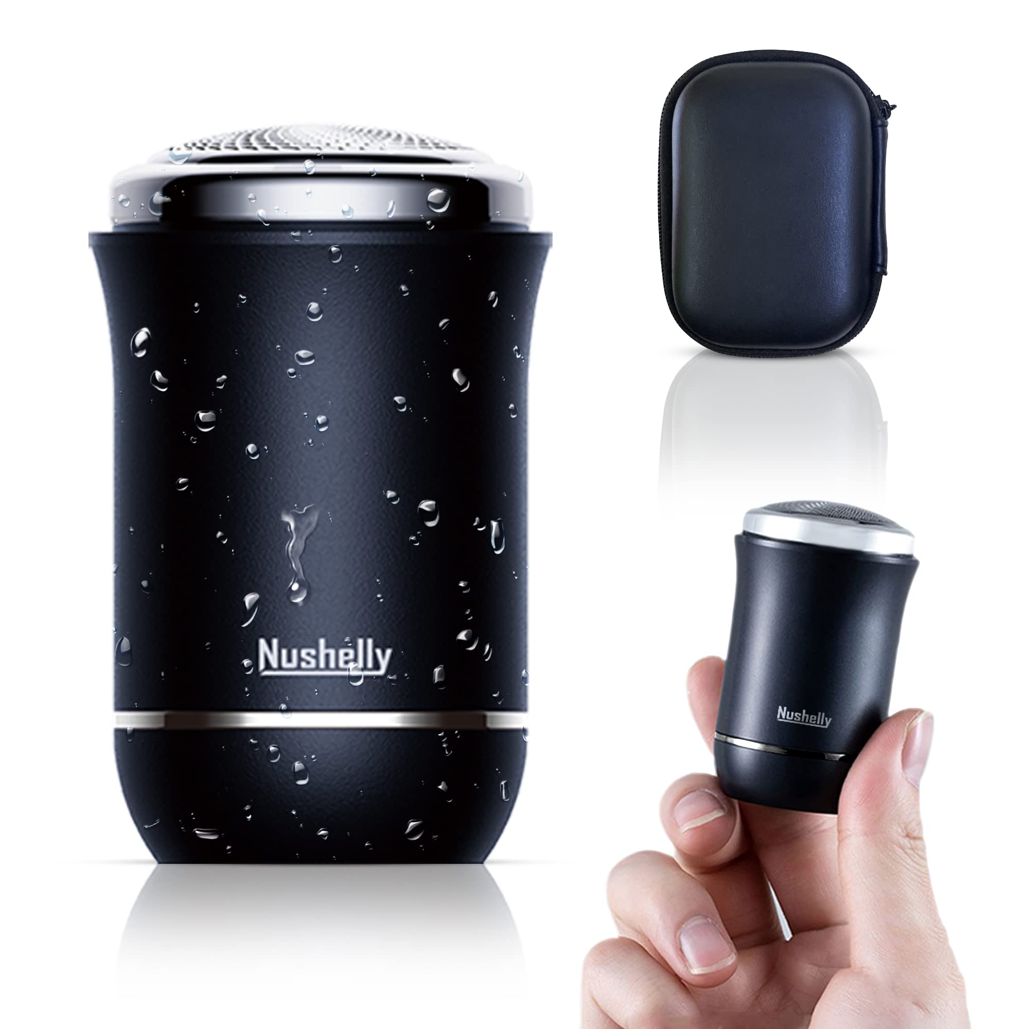 

Nushelly Electric Small Electric Mini Electric IPX7 3 Rotary Close Bath Electric Portable для влажной и сухой уборки поставляется с замком, предотвращающим неправильное использование