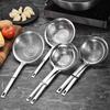 Stainless Steel Deep Skimmer with Long Handle Heavy-Duty Slotted Spoon for Dumplings Noodles Frying Rust-Proof Dishwasher Safe Essential Kitchen Tool
