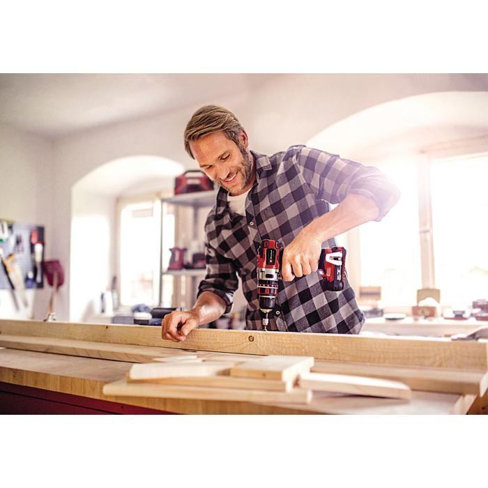 Einhell professional perceuse visseuse à percussion sans fil tp-cd 18 li-i bl solo pxc (18v) livré sans batterie et chargeur