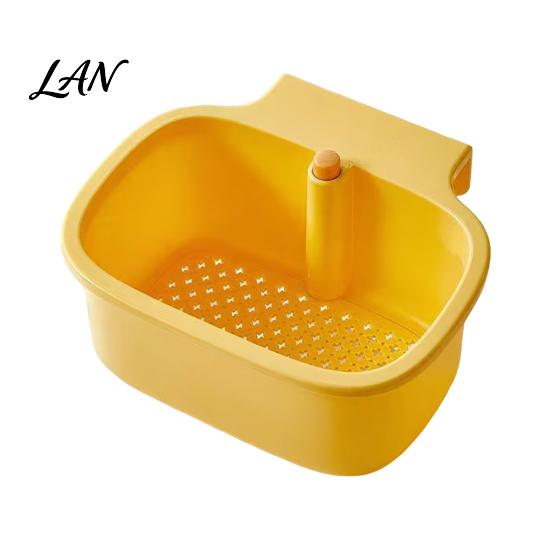 Hanging Strainer for Sink Basket, One-Press Food Waste Catcher, Anti Clogging Suspended Drainer Filter, Practical Storage Basket And Cabinet