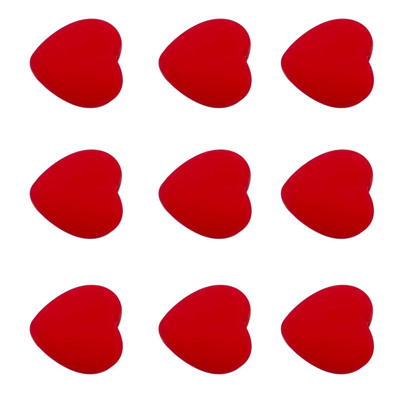 Mărgele Inimă din Silicon pentru Bijuterii DIY & Tricotat: Opritoare croșetă și ac anti-cădere