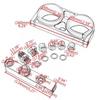 Billet Aluminum Outlet Manifold 60MM Dual Fuel Filter Fuel Pump Bracket/Clamp /Mount For 044 Fuel Pump For BMW