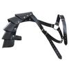 Completing Medieval Knnight Outfit Set Includes Faux Leather Shoulder Armors and Accessories for Historical Reenactments