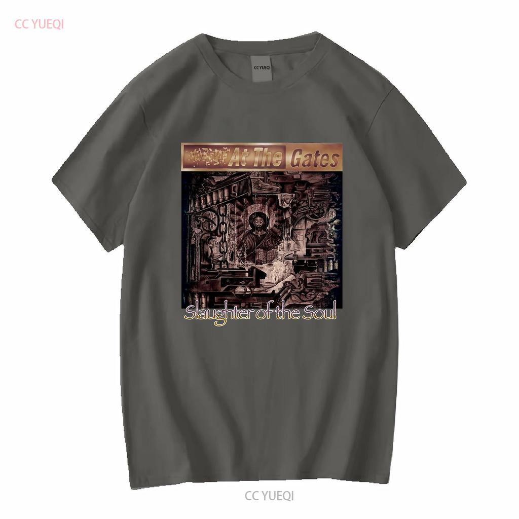 At the Gates Slaughter of Soul Rare Death Metal Band T Shirt L vintage Washed Stylish fashion designer clothes Breathable