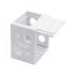 6Pieces White Color Mounting Brackets Blind Brackets Rust Resistant Headrail Track End Holder for Window Blinds Headrail