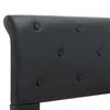 Bed Frame Black Faux Leather 160 * 200 cm