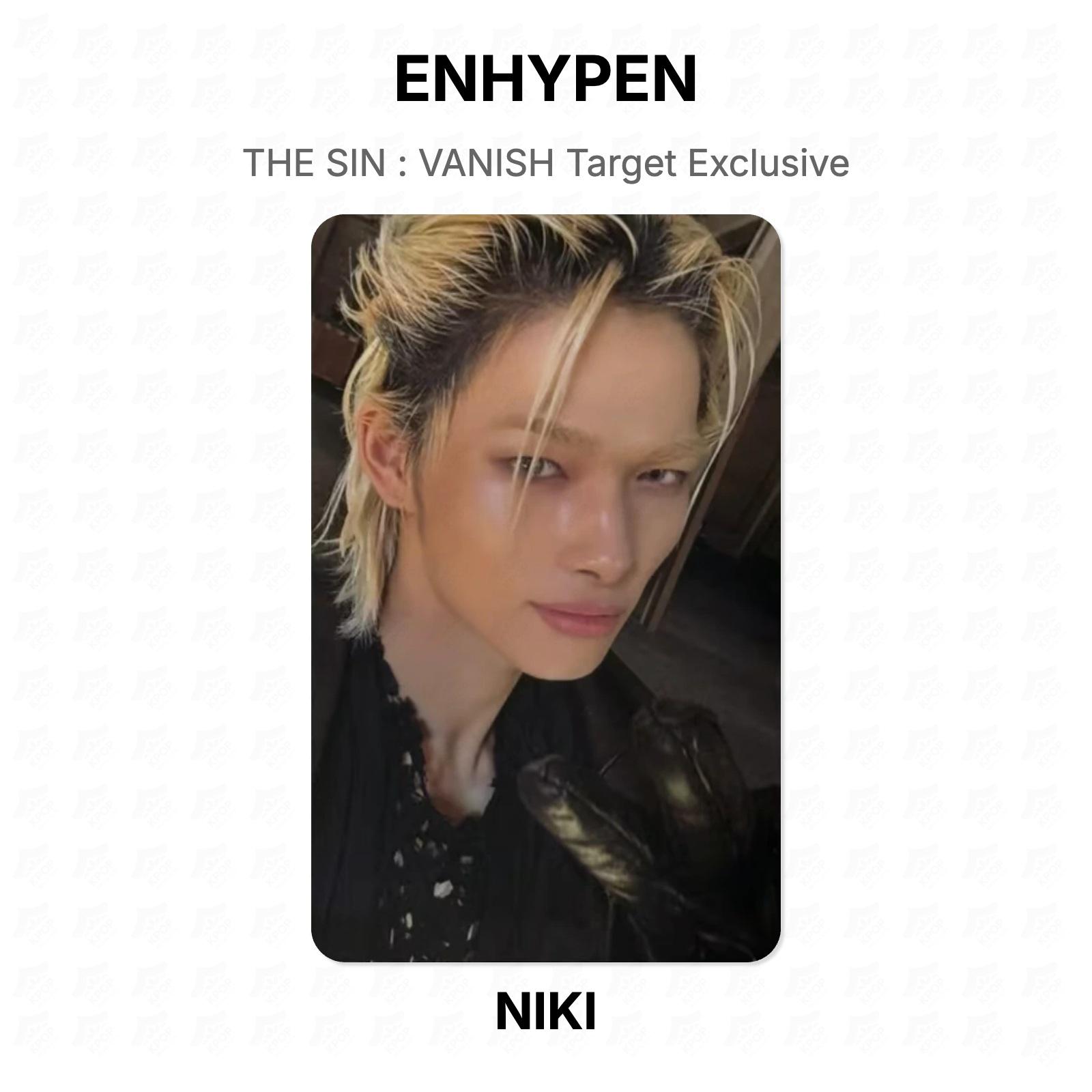 ENHYPEN THE SIN : VANISH Эксклюзивный официальный фотокарточка Target NI-KI