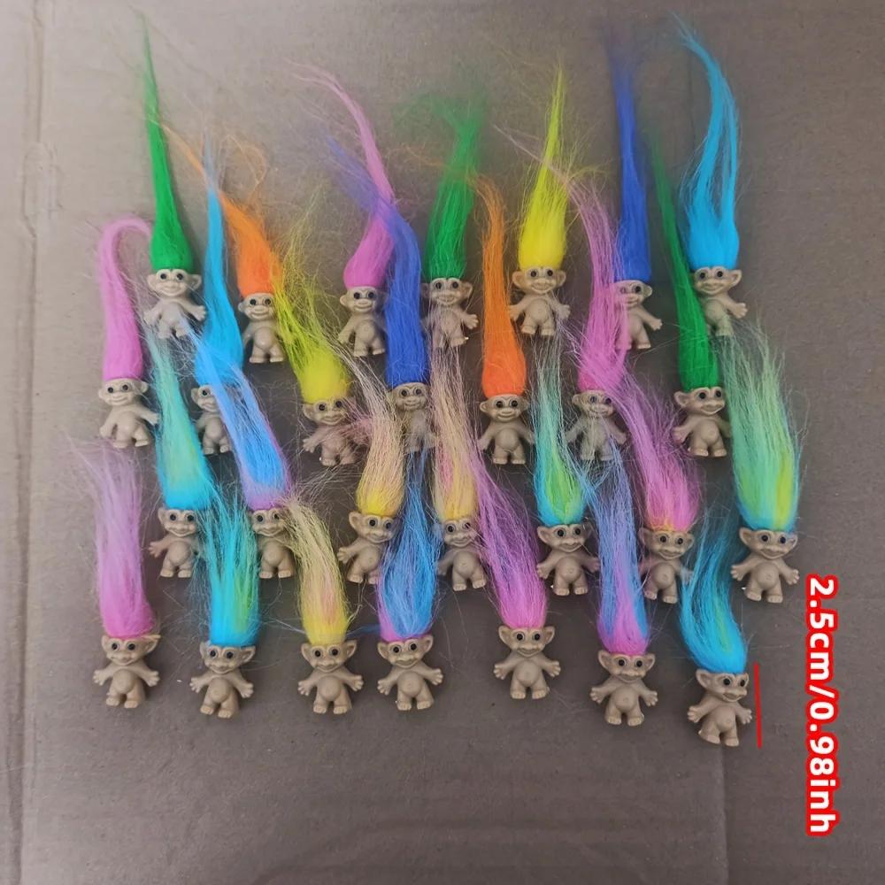 Troll Dolls Vintage Trolls Lucky Doll Figures Chromatic Adorable Cute Little Guys Collection, Party Favors Cartoon Anime Gifts