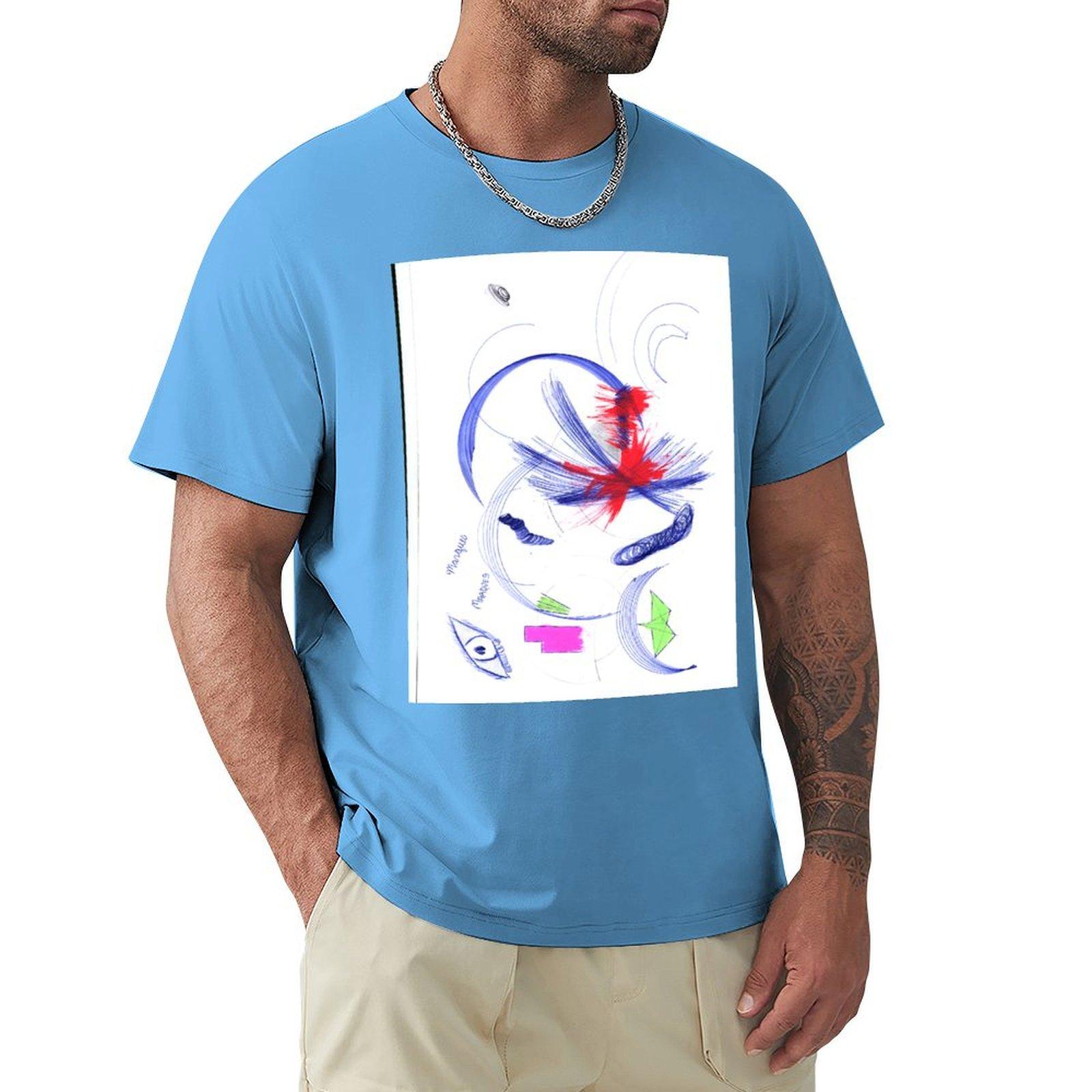 MARQUES;HICKS T-Shirt blanks graphic t shirt vintage oversized korean fashion mens graphic t-shirts hip hop S
