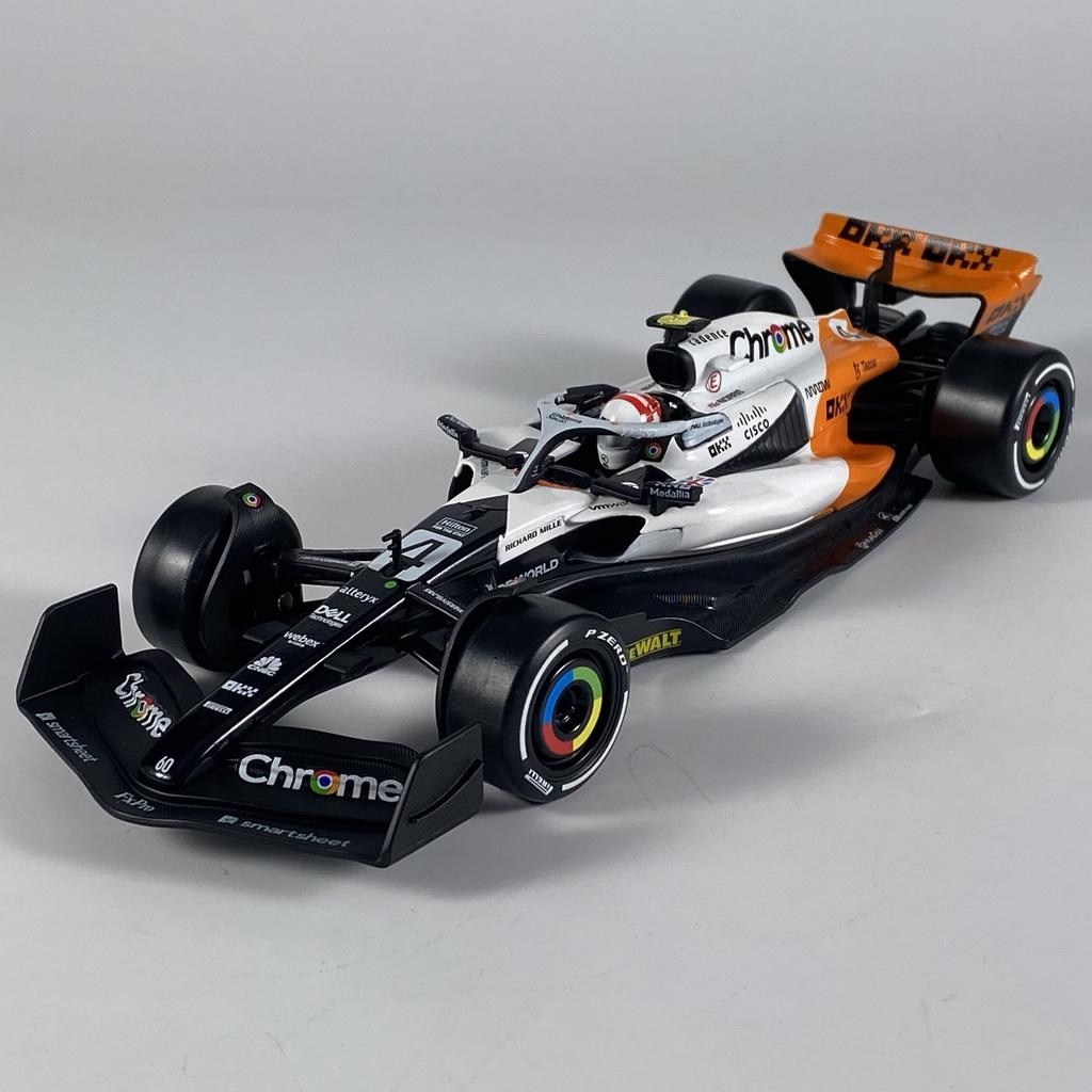 1:24 Mclaren MCL60 2023 4# Lando Norris P2 British GP F1 #81 Oscar Piastri Alloy Diecast Model Car Trendy Toy Collect Ornaments