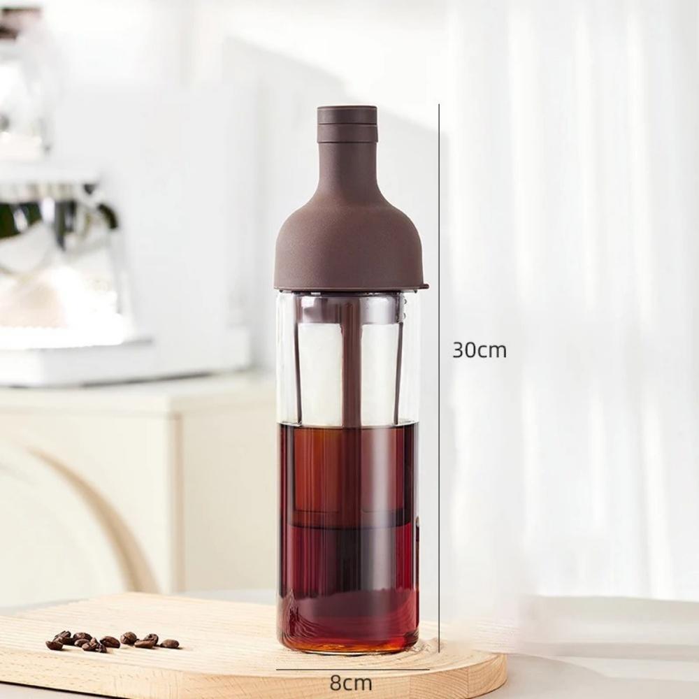 Glass Cold Brew Coffee Pot Removable Mesh Filter Household Coffee Kettle Cold Brew Fruit Tea Kettle Cold Extraction Teapot