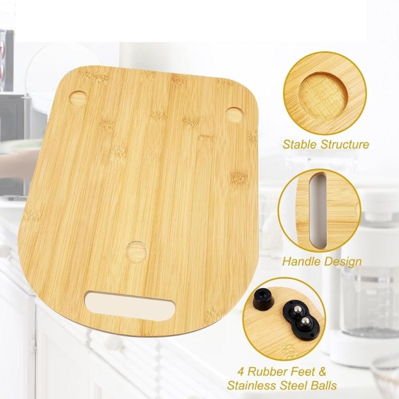 Drewniana Podkładka Pod Spód Baza Maszyny do Gotowania Przesuwna Podkładka do Umieszczania Stojak Mikser Stojący Podkładka Ślizgowa TM5 TM 6 Deska Robota Kuchennego
