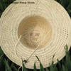 Outdoor Garden Shade Breathable Straw Hat Bamboo Shade Hat Summer Shade Hat Farmers Work Sun Hat