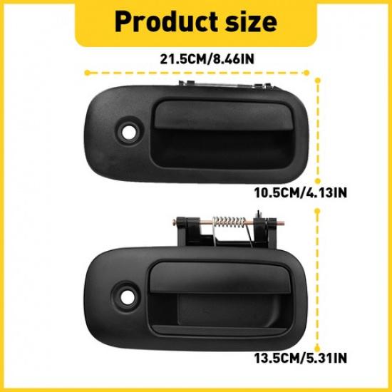 3X Outside Door Handles Set LH RH Sliding For 96-09 Chevy Express GMC Savana Van