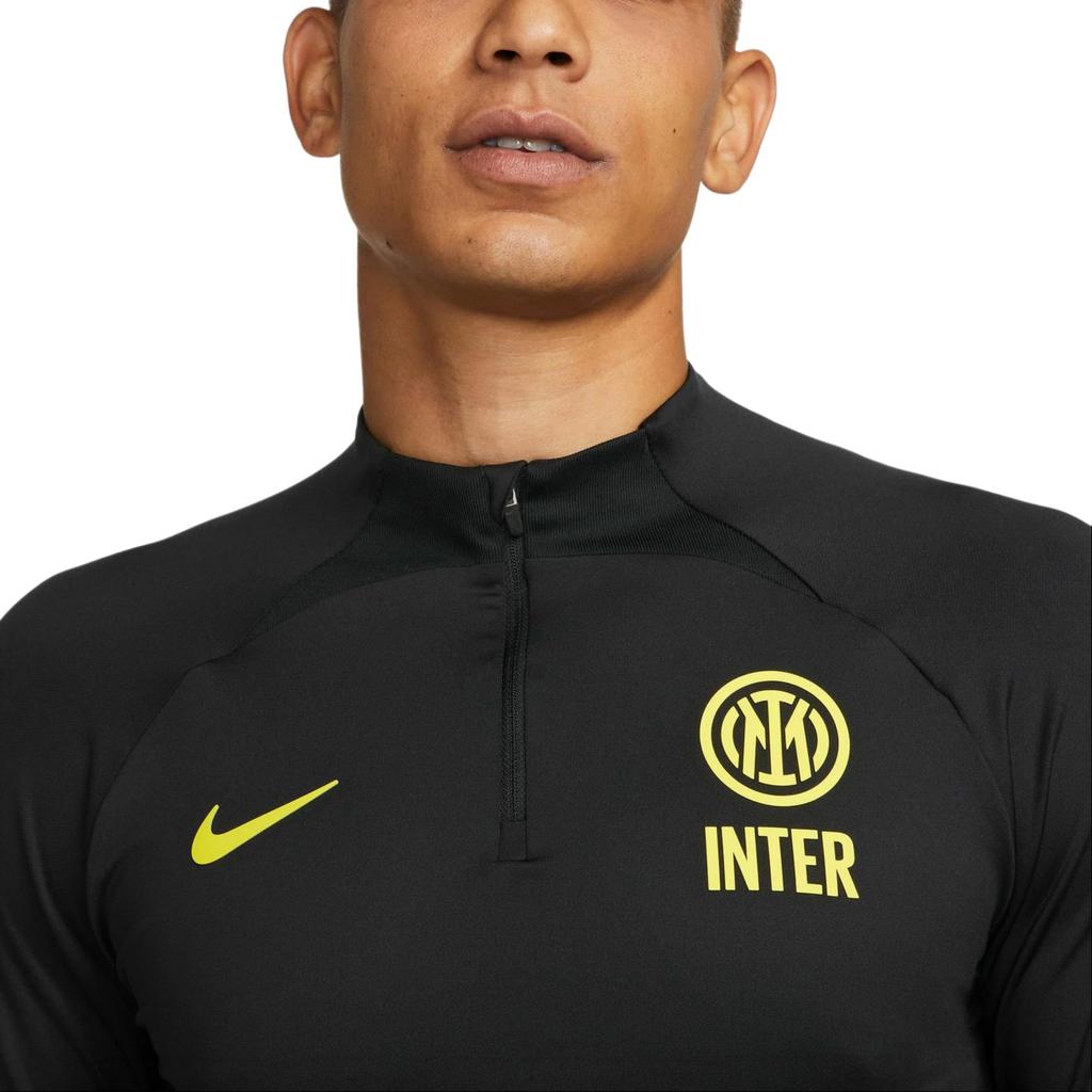Nike Inter Milan Strike Drill Top Soccer Jersey Men's Black/Yellow DN2813-010