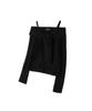 Ledeoli Soft Muffler Off-Shoulder Knit [Melange]