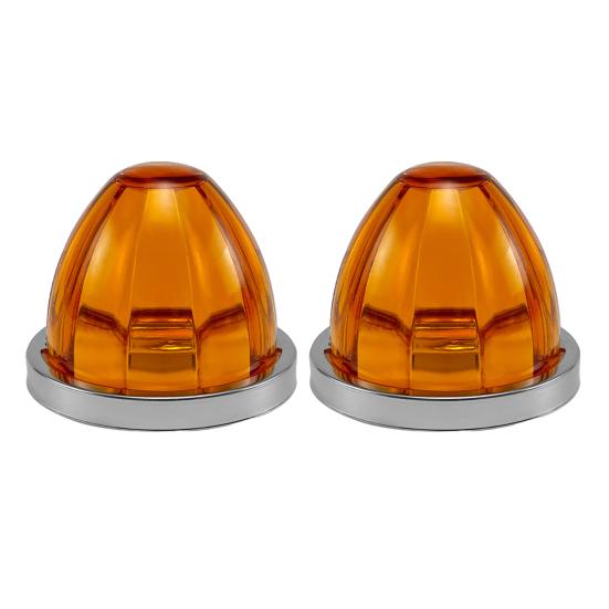 1/2Pcs LED Watermelon Wheel Lamps under Glow Side Lights Enhanced Visibility Safety Semi Truck Trailer Marker Lights