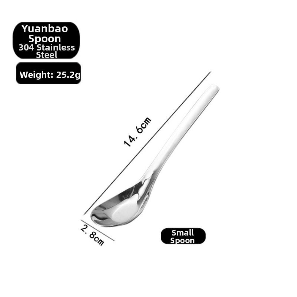 Thick Handle Outdoor Camping Tableware Lightweight Kids Long Handled Soup Spoon