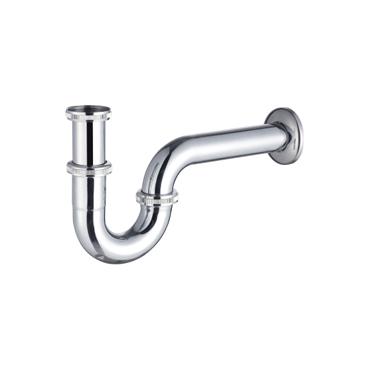 Stainless Steel  P Trap Toilet Siphon P-trap Basin Sink Drain Bathroom Siphon Stainless Steel