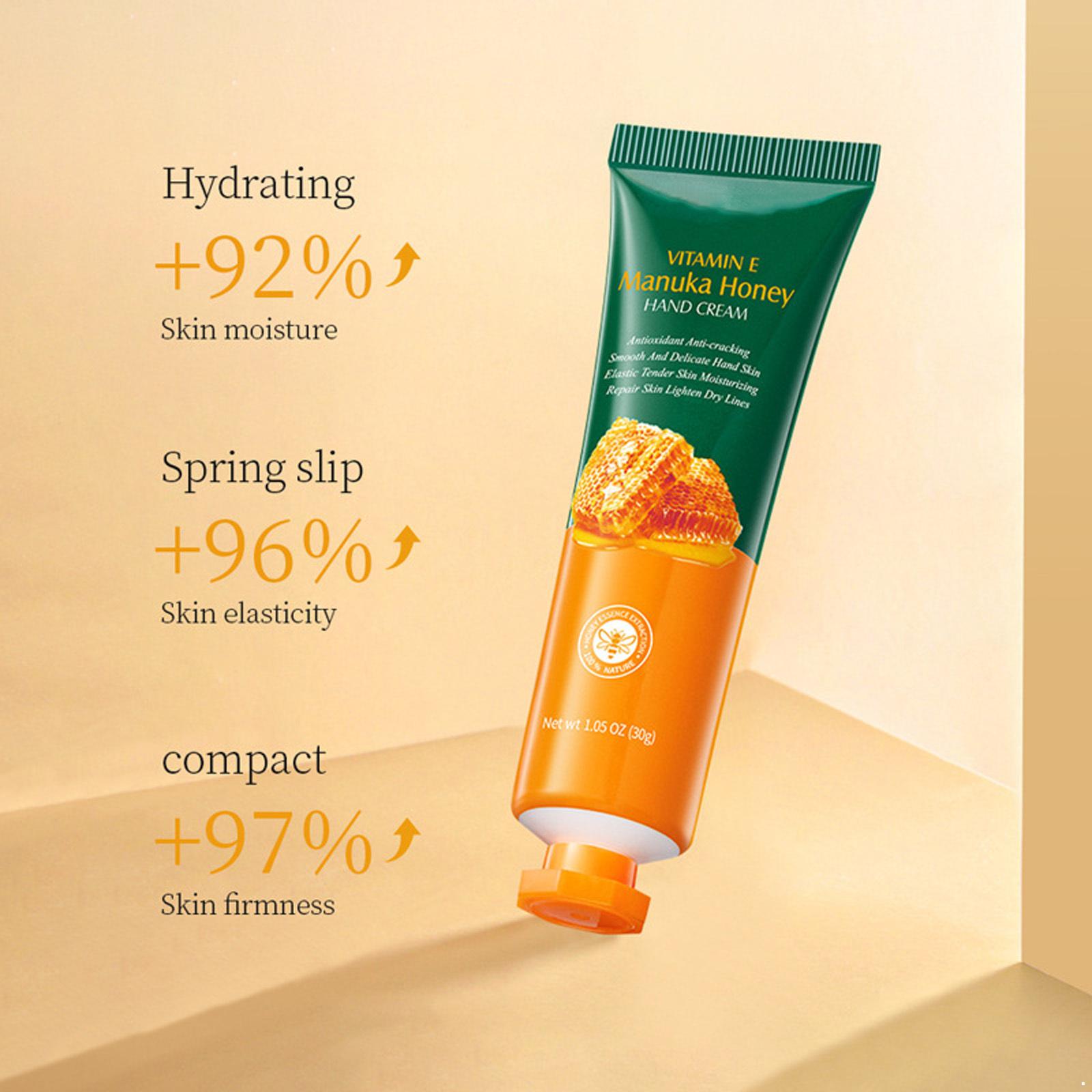 

Pack of 5 Honey Hand Moisturizer (30g Each) – Deeply Hydrating, Lightweight, No Greasy Residue, Daily Care One Size