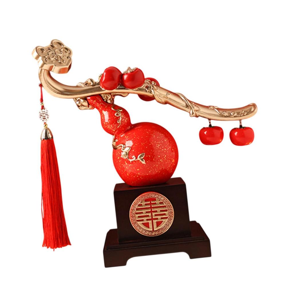 Glückliche Persimone Harzstatue Segensskulptur Geschenk Schrank Feng Shui Ornament