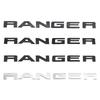 wcgvh8 For Ford Ranger tailgate engraved decorative stickers carbon fiber pattern blackelectroplated 3D logo rear bucket identification