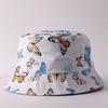 Digital printing small edge bucket hat spring and summer double-sided can wear outdoor sunshade basin hat spot