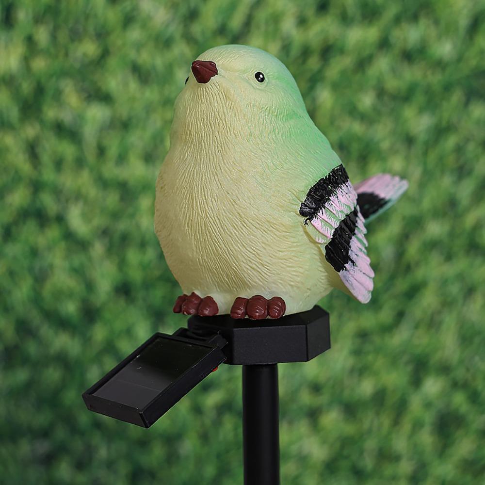 Waterproof Solar LED Bird Stake Light Light Sensing Auto On/Off Solar Powered Garden Light Sealed Structure Delicate Bird Shape