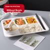 Quanshi A5 Melamine Divided Plate, Commercial Use, School Canteen, Cafeteria Tableware, Tray, Bento Plate, Fast Food Serving Plate, Cafeteria Plate