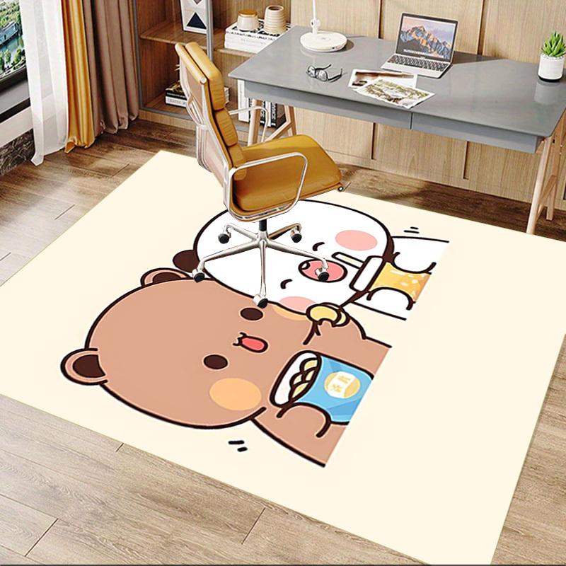 1PC Bear Panda Anti-slip Carpet, Suitable for Office, Bedroomand Playrooms. It Can Also Be Used As a Sofa Footrest cover-R53