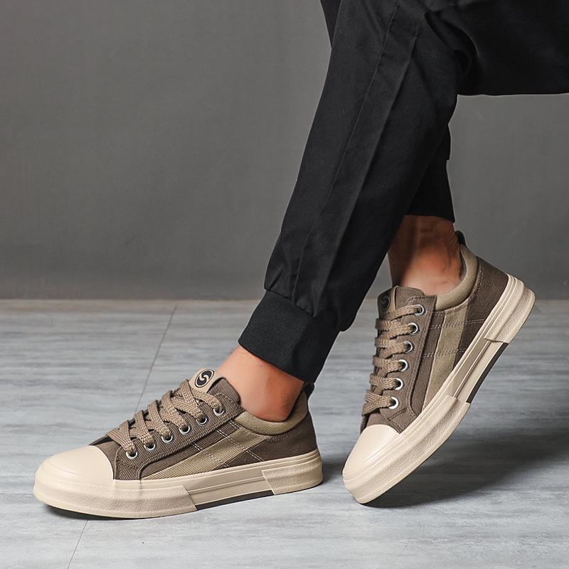 Fashion Casual Flats New Comfortable Canvas Sneakers Men‘s Shoes Outdoor Non-slip Sports Tennis Men's Sneakers Vulcanize Shoes SS25856