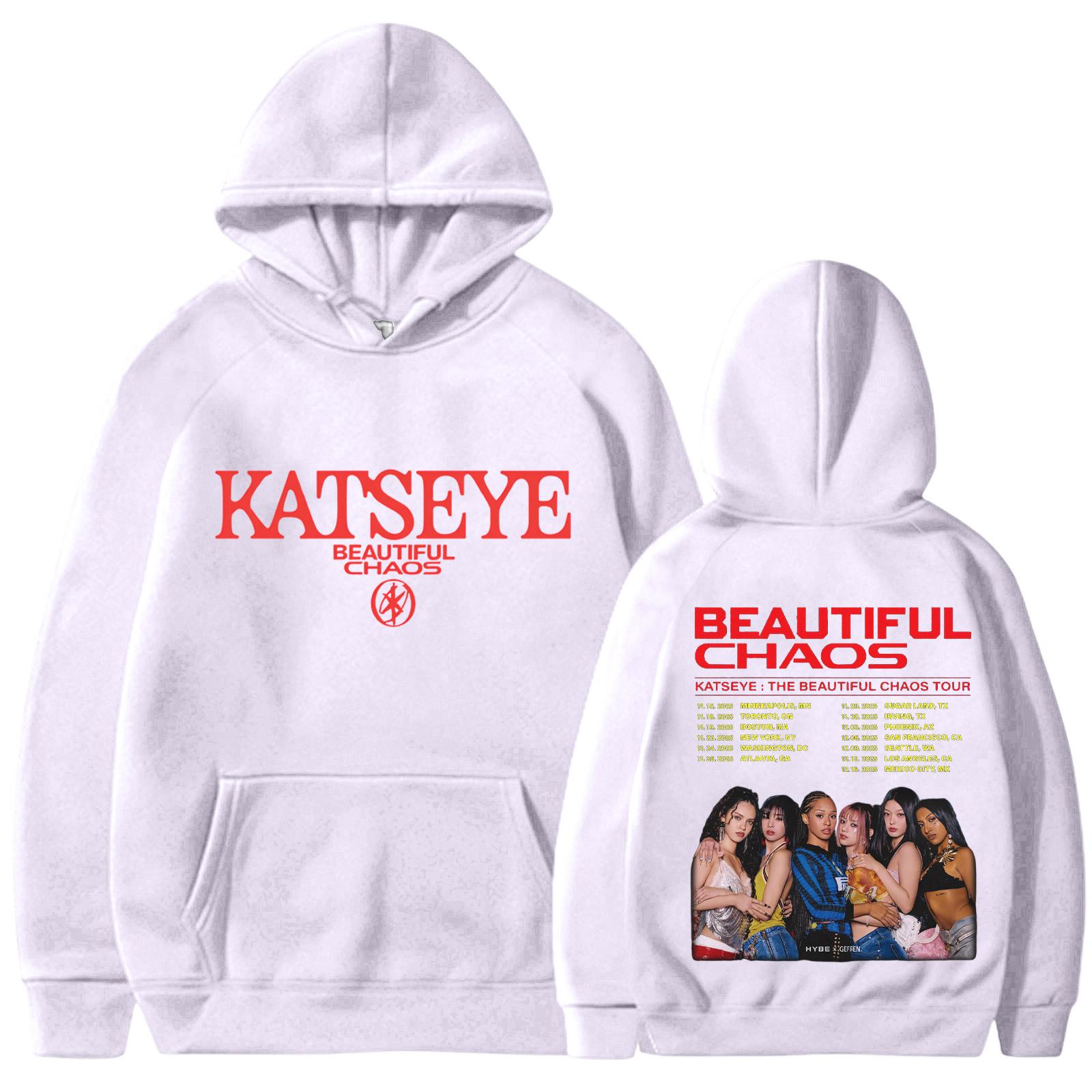 

Жіночі модні худі з круглим вирізом, з довгим рукавом, з квітковим принтом, на кулісці, повсякденні, вільні пуловери XL білий