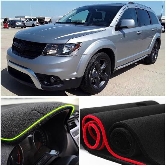 Dash Mat Cover Interior Center Console Compatible with Dodge Journey 2011 2012 2013 2014 2015 2016 2017 2018 Dashboard Mat Covers Accessories