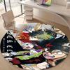 Personalized Black Clover Round Chair Office Rug - Perfect for Mat, Office Chair & More - Ideal Gift for Birthdays and Holidays