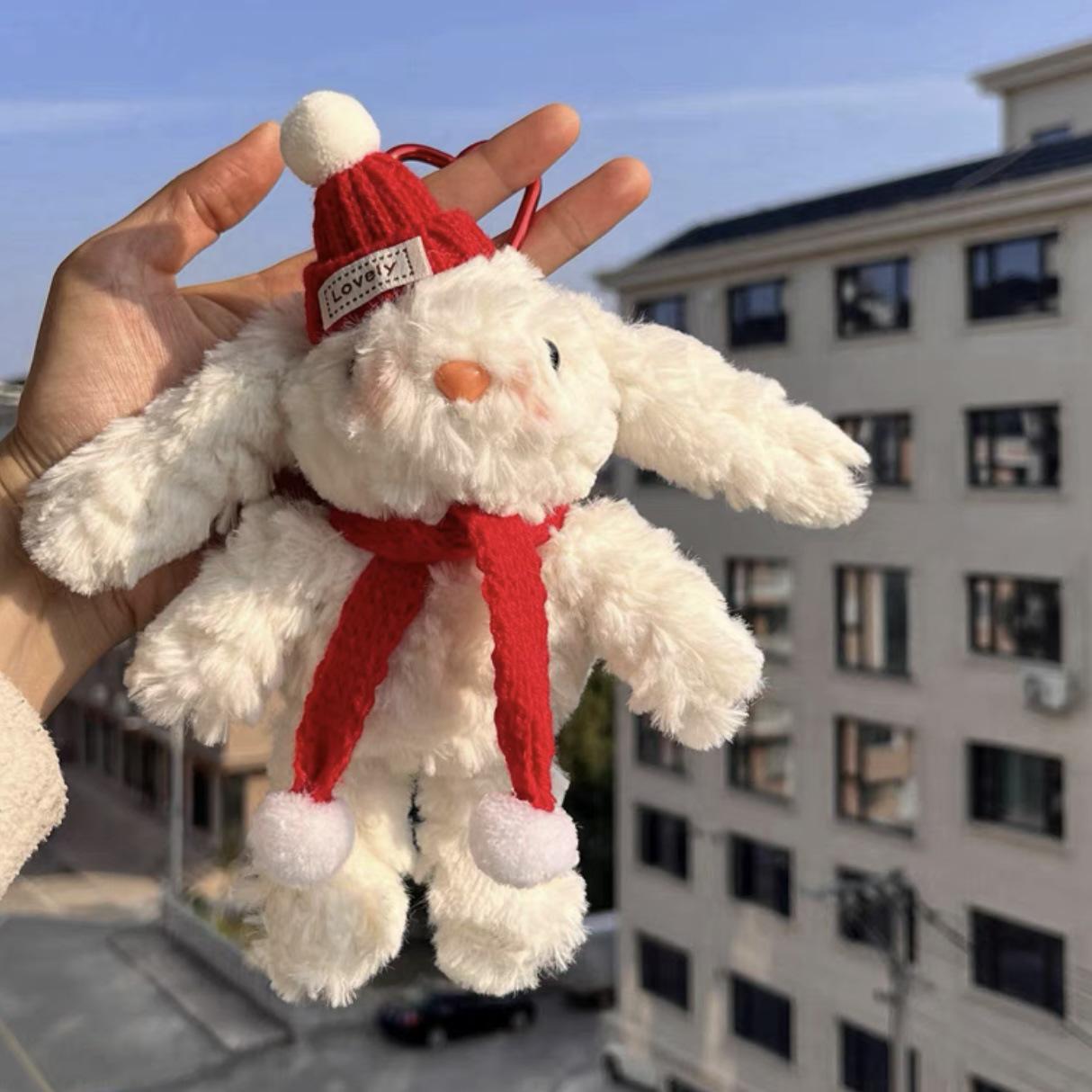 Принцесса Голубой Розы Платье с Морской Солью Кролик Плюшевый Брелок-Подвеска - Милая Мультяшная Кукла Подарок