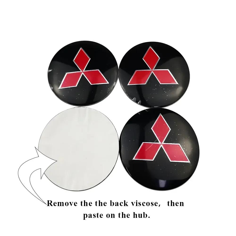 vdpc7 56/60/65mm Aluminium Car Wheel Center Hub Caps Sticker for Mitsubishi ASX Lancer L200 Pajero Outlander Eclipse Galant Ralliart