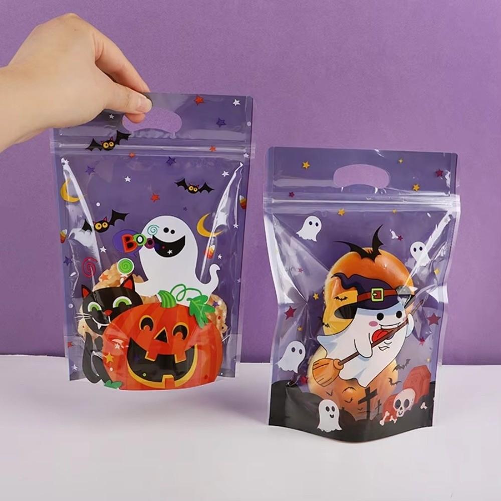 Resealable Zipper Halloween Candy Bags Composite Film Resealable Food Bags Halloween Party Favors