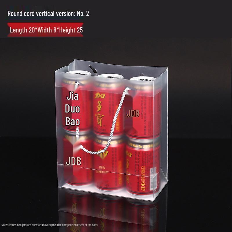 PP Transparent Frosted PVC Teacher's Day/Wedding Gift Tote Bag