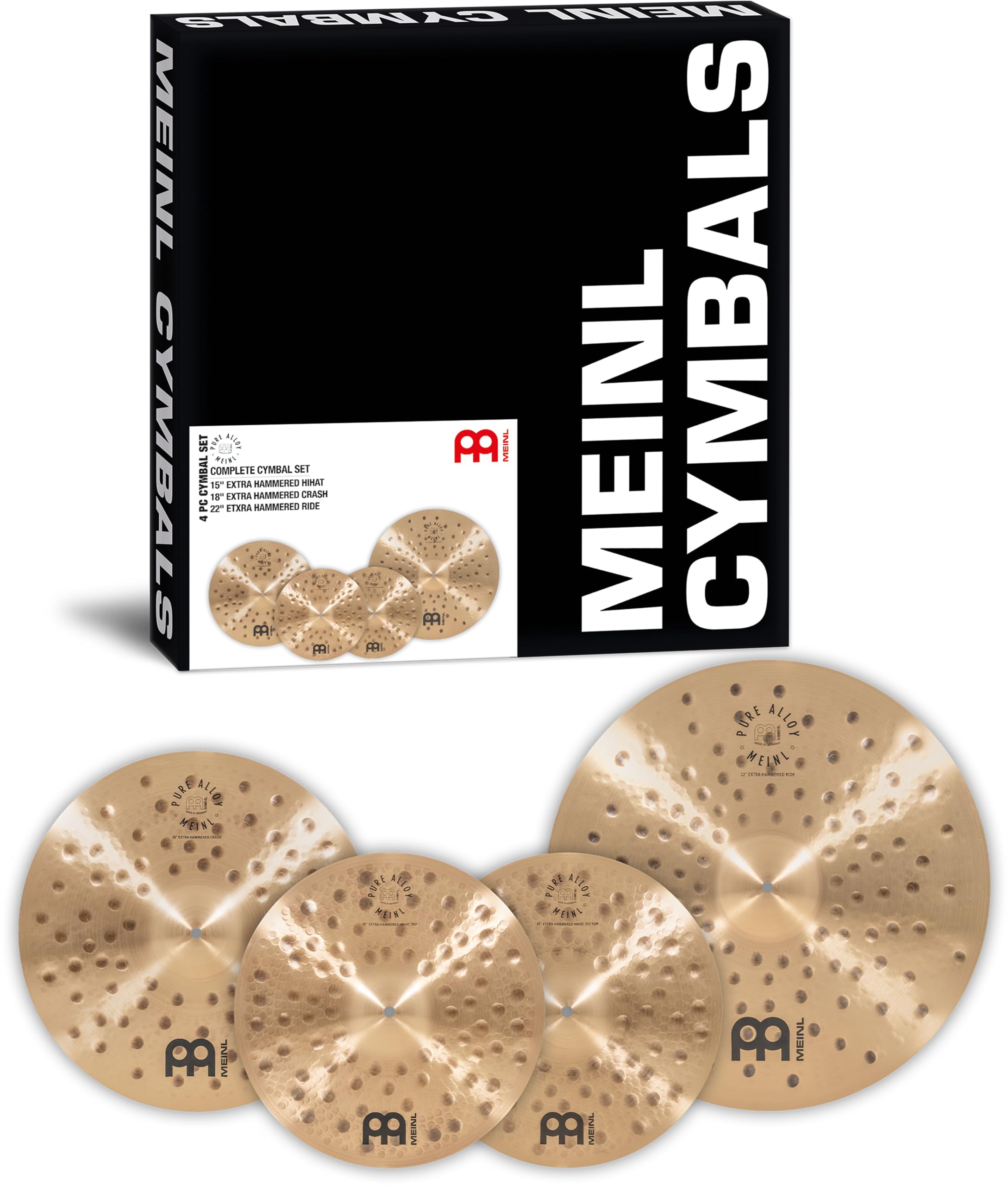 

MEINL Cymbals Meinl Cymbals Set Pure Alloy Series 15 Hihat/18 Crash/22 Ride PA-CS1 []