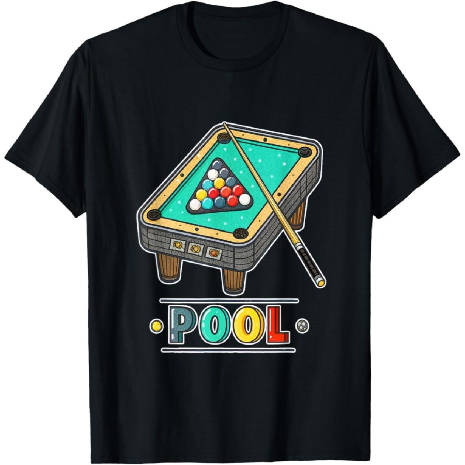 

Fun Pool Table Billiards Game Themed T-Shirt(1) XXXXXL